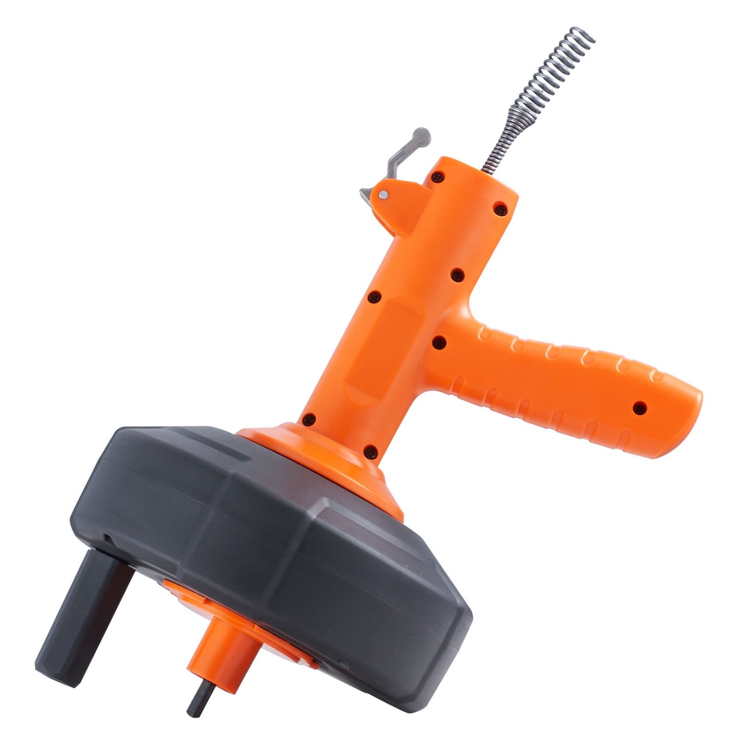 Drain Auger 25 Ft, Plumbing Snake Auto Feed, Plumber Snake with Drill Attachment, Pipe Snake Drain Clog Remover for Kitchen Bathroom Shower Sink with Protective Hose and Gloves