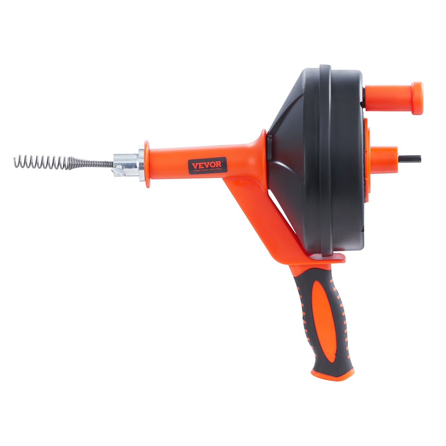Drain Auger 25 Ft, Plumbing Snake with Drill Attachment, Plumber Snake Drain Clog Remover for Kitchen Bathroom Shower Sink with Protective Hose and Gloves