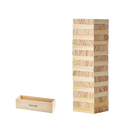 Tumbling Timber Toy 54 Block Tumling Tower Blocks Game Pine Wood Crate
