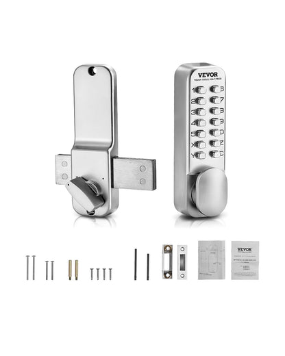 Mechanical keyless door lock 14 Key Mechanical door lock single sided