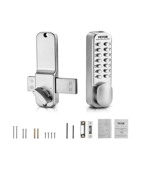 Mechanical keyless door lock 14 Key Mechanical door lock single sided