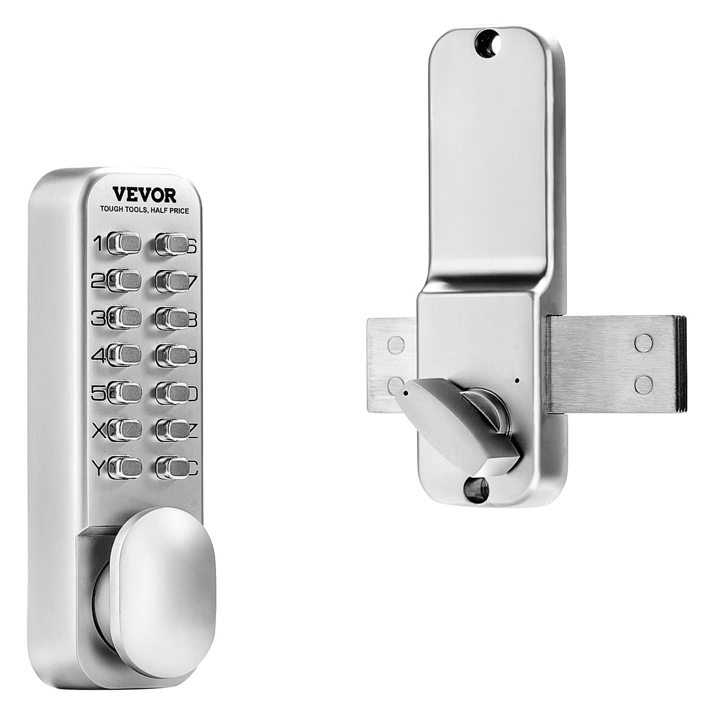 Mechanical keyless door lock 14 Key Mechanical door lock single sided