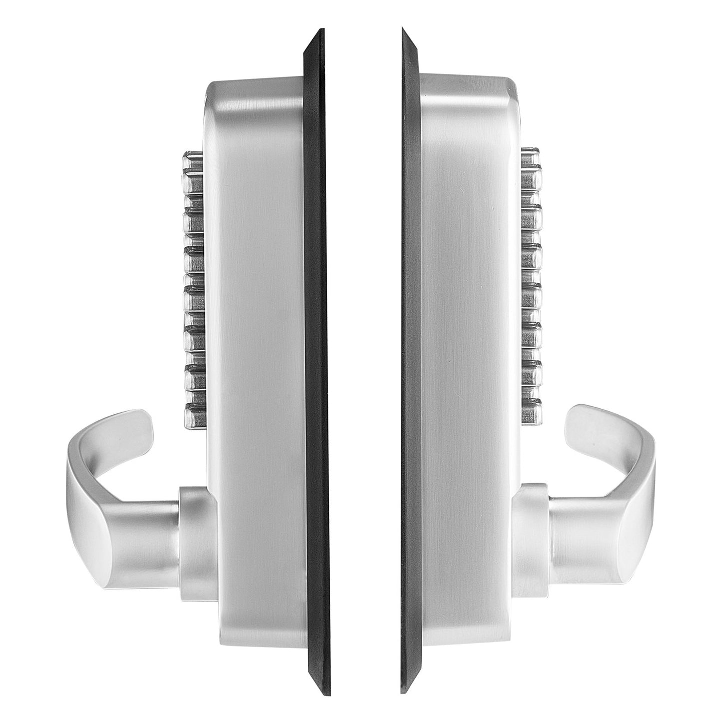 Mechanical Keyless Entry Door Lock 14 Keys Mechanical Keypad Lock Sliver
