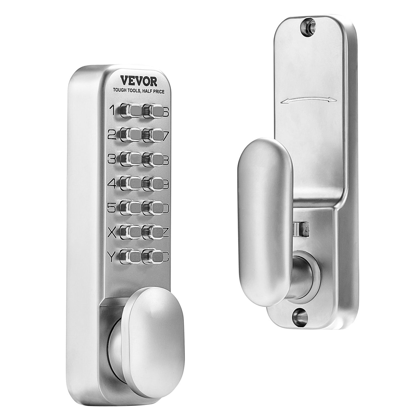 Mechanical Keyless Entry Door Lock 14 Key Mechanical Keypad Door Knob Home