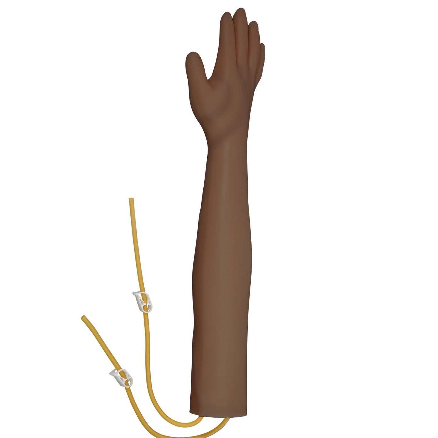 Intravenous training arm set with dark skin phlebotomy arm made of PVC material Phlebotomy training arm with height adjustable infusion stand IV training arm set for venipuncture training