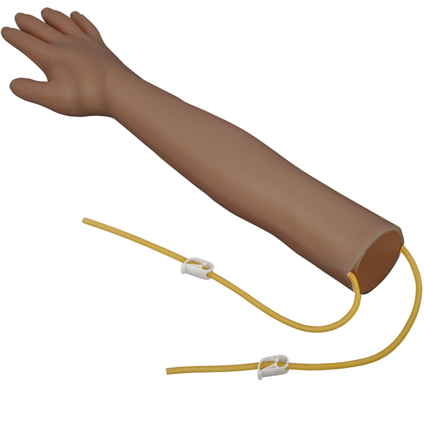 Intravenous training arm set with dark skin phlebotomy arm made of PVC material Phlebotomy training arm with height adjustable infusion stand IV training arm set for venipuncture training