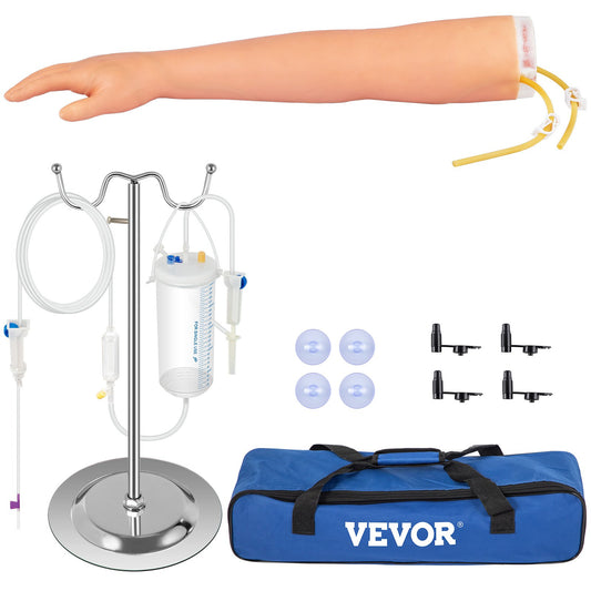 Phlebotomy Practice Kit, IV Venpunktur intravenös träning, High Simulation IV Practice Arm Kit med bärväska, Practice och Perfect IV Skills, för studenter sjuksköterskor och yrkesverksamma