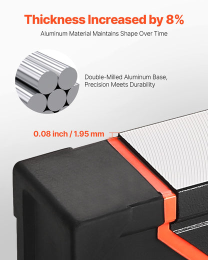 4-piece torpedo level 48/24/16/10 in aluminum alloy body with bubble bottles