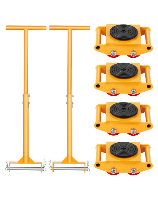 Maschinen-Skate 13228 lbs 6T Maschinen-Skate-Dolly mit Griff 360°-Drehung