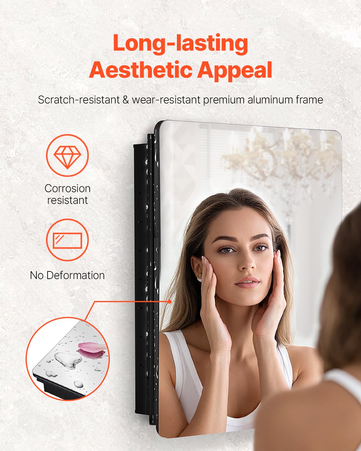 Medicine Cabinet 24" x 30" Mirror Medicine Cabinet Adjustable Shelves