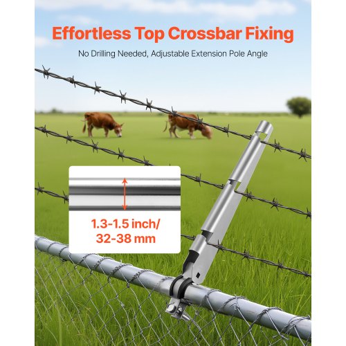 10-pack 35cm Barbed Wire Arm Extenders for 3.3cm to 3.8cm Chain Link Fence | EU