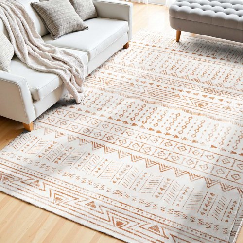 Stor Matta 1,5x2,1 m Halkfri och rivtålig Golvmatta Modern Beige