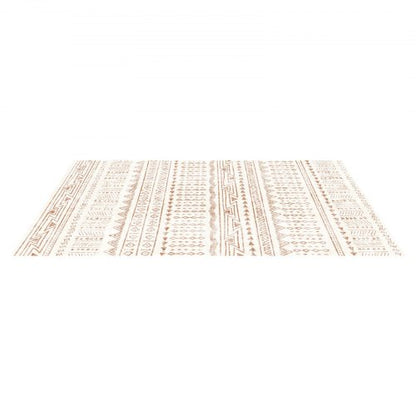 Stor Matta 1,5x2,1 m Halkfri och rivtålig Golvmatta Modern Beige