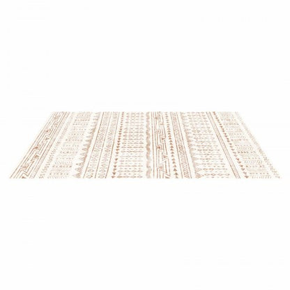 Stor Matta 1,8x2,7 m Halkfri och Rivtålig Golvmatta Modern Beige