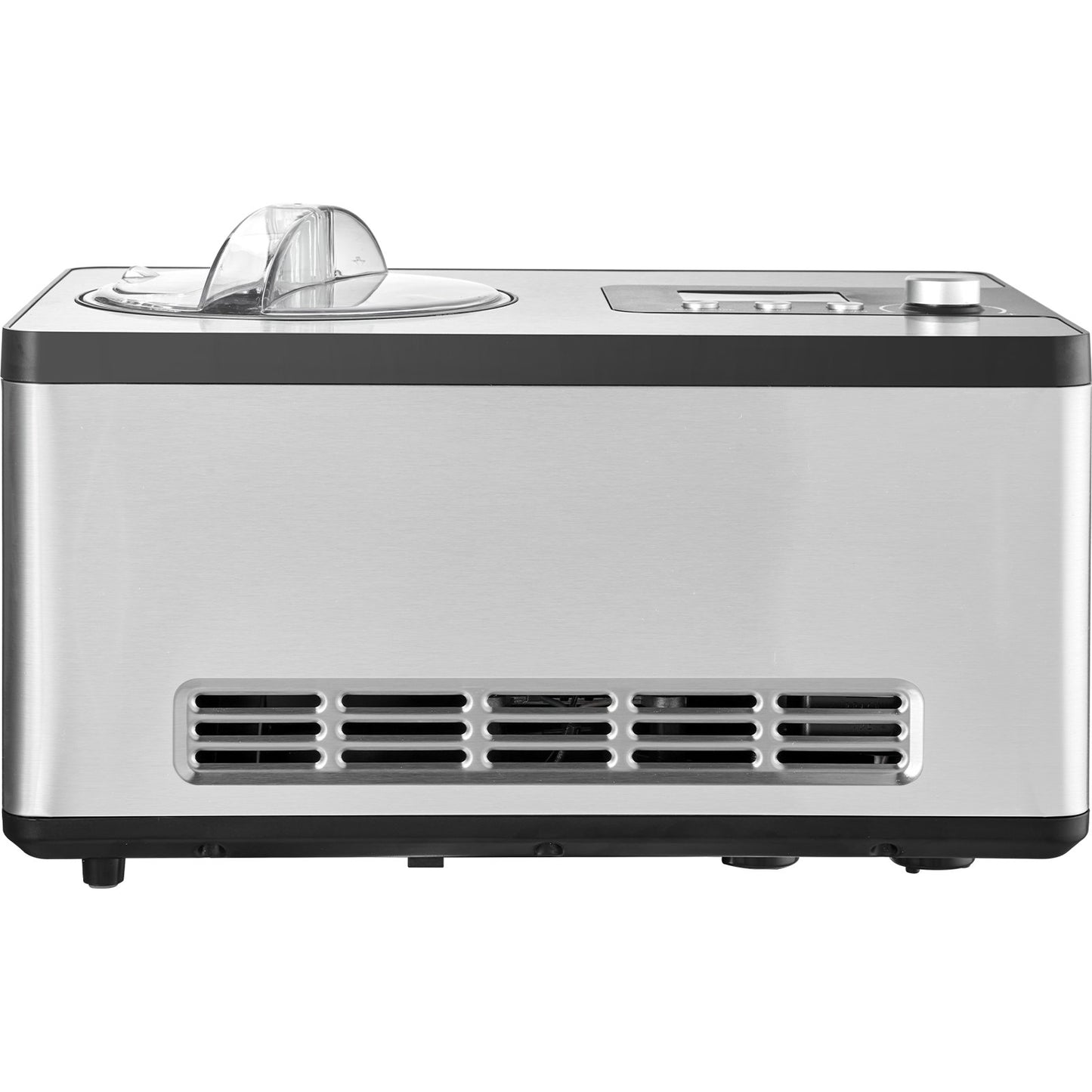 2 Quart Automatisk Glassmaskin Electric Yoghurt Gelato Make Silver