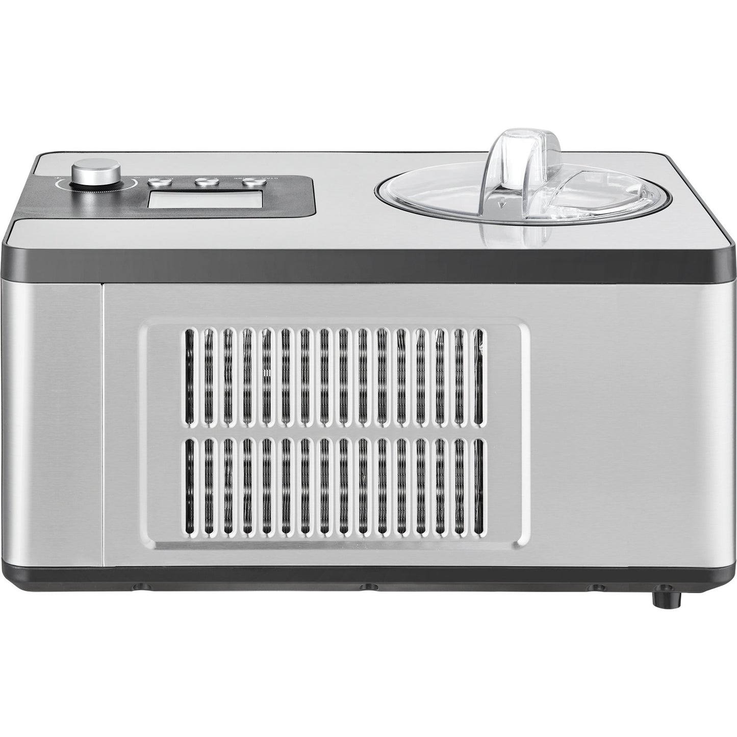 2 Quart Automatisk Glassmaskin Electric Yoghurt Gelato Make Silver