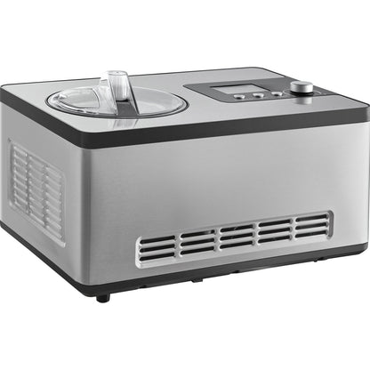 2 Quart Automatisk Glassmaskin Electric Yoghurt Gelato Make Silver