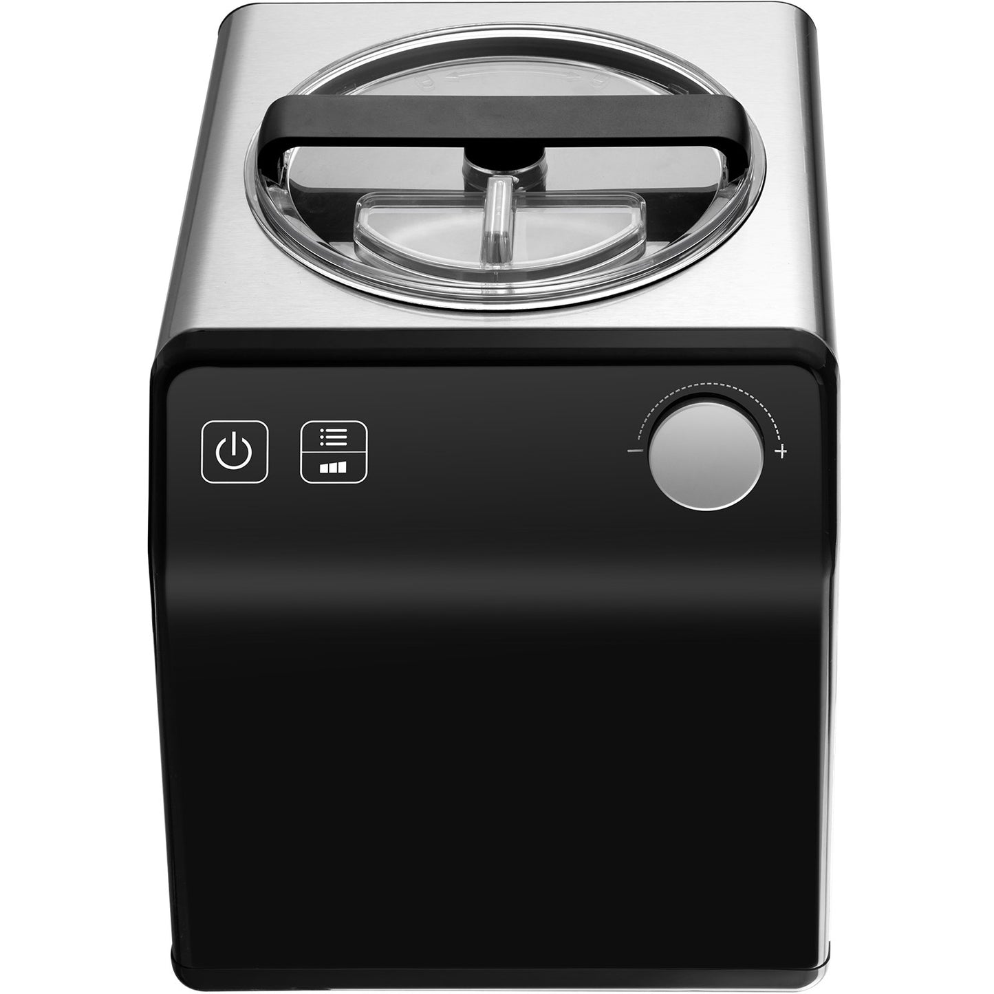2 Quart Automatisk Glassmaskin Electric Yoghurt Gelato Make Black