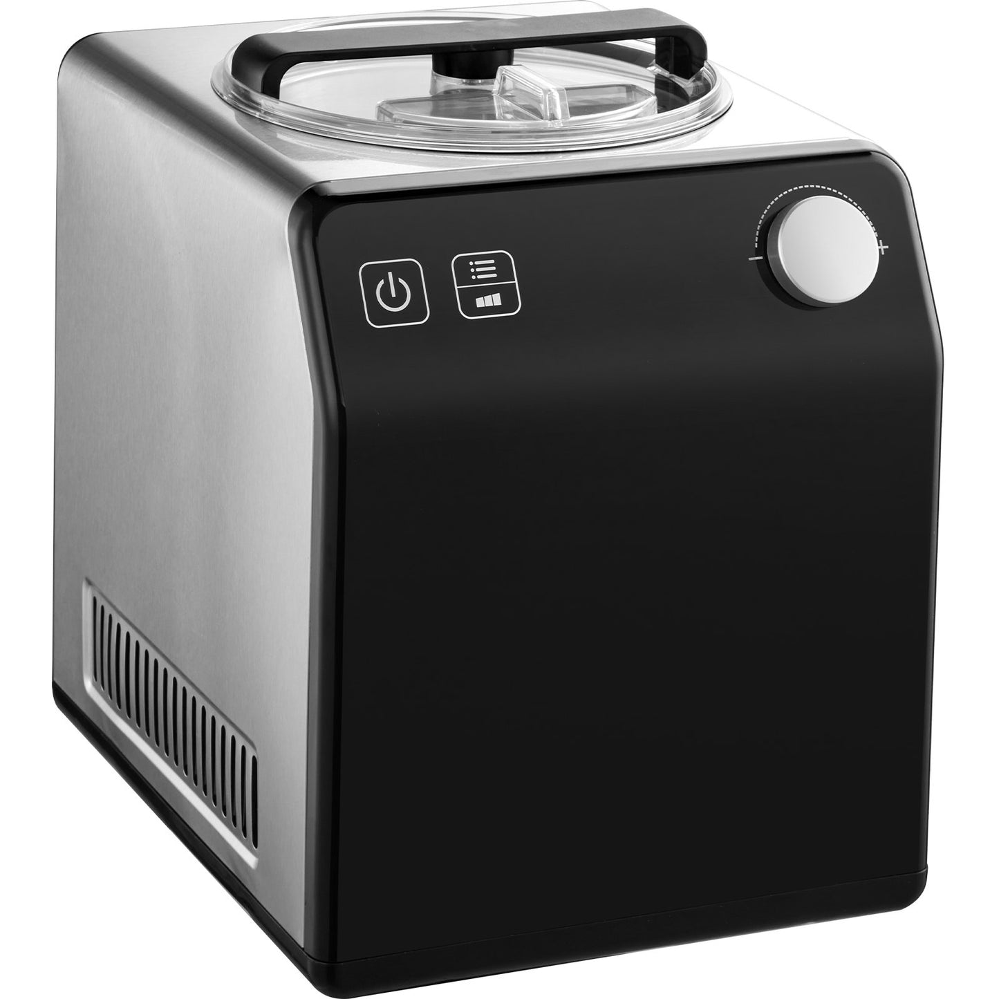 2 Quart Automatisk Glassmaskin Electric Yoghurt Gelato Make Black