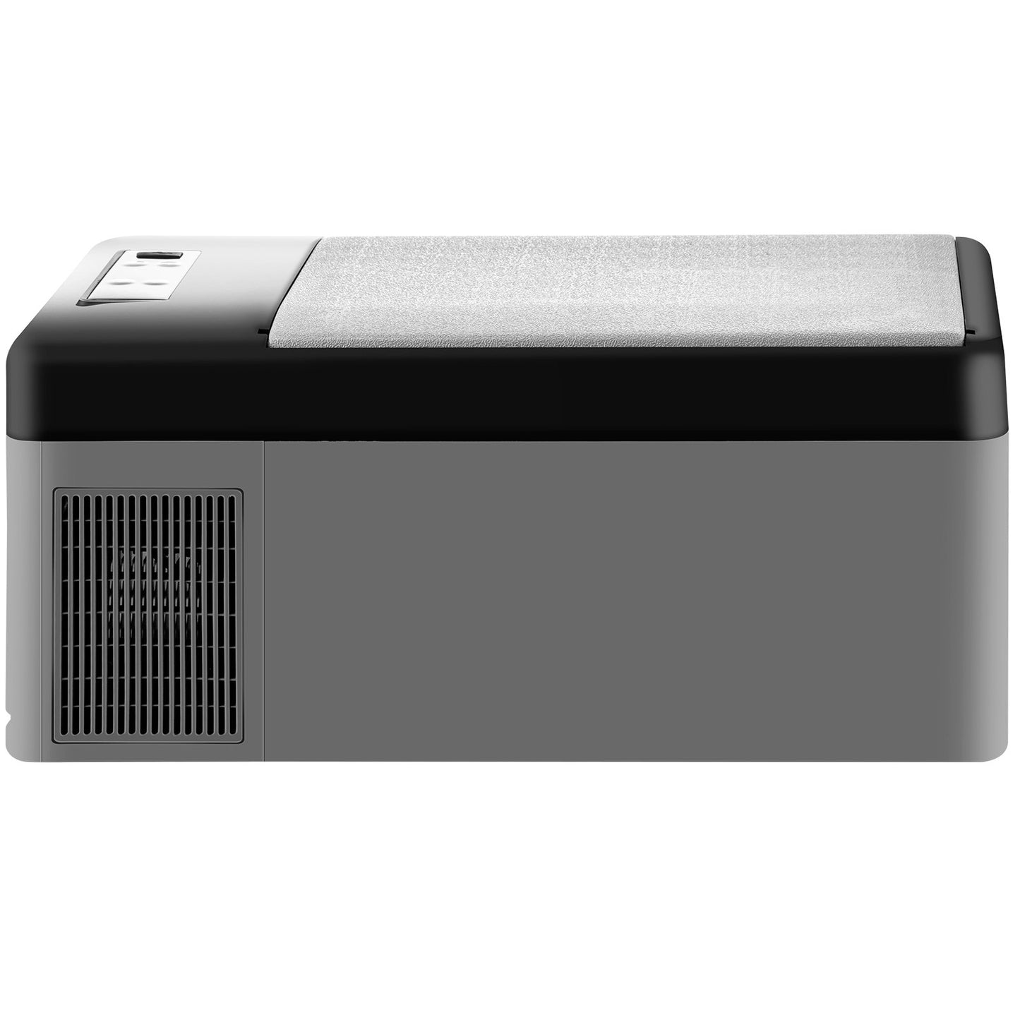 Portable Car Freezer, 15L Portable Refrigerator Freezer, Dual Storage Zone Camping Freezer, -4℉~50℉ 12 Volt Refrigerator Freezer, Car Freezer for Car and Home Use, DC 12/24V, AC 100-240V, USB Port