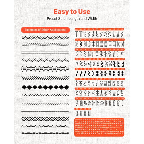 Datoriserad symaskin Digital symaskin 200 stygnapplikationer |  EU