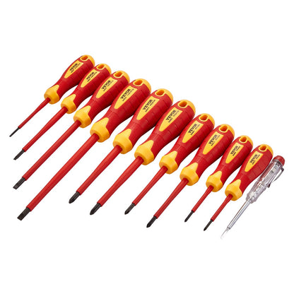 Insulated screwdriver set 11-piece insulated tool set for electricians