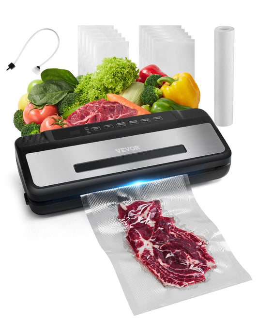 7-i-1 Vacuum Sealer Machine Compact Automatic Food Saver 120W Bags & Roll