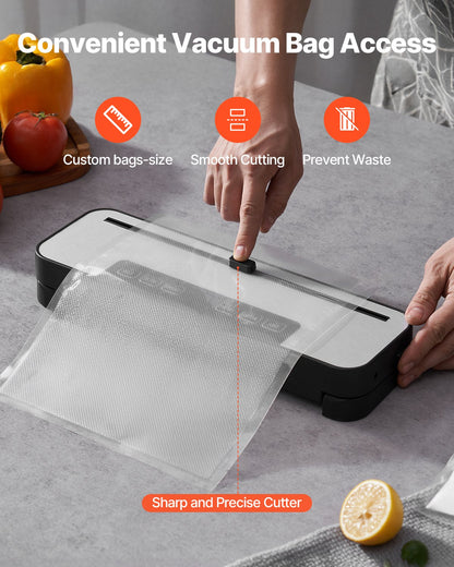 5-in-1 Vacuum Sealer Machine Fast Compact Automatic Food Saver 100W 10 Bag