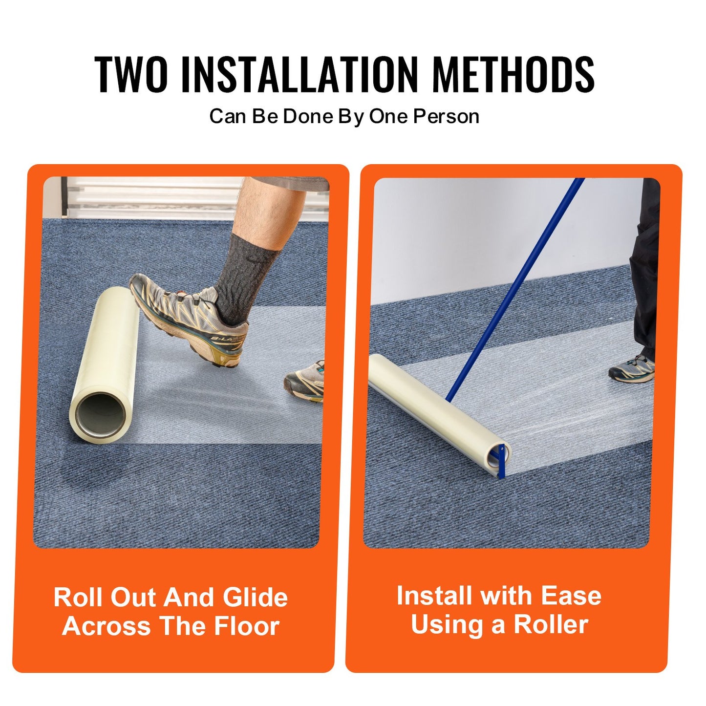 Carpet protection film 24" x 100" self-adhesive car carpet protector PE