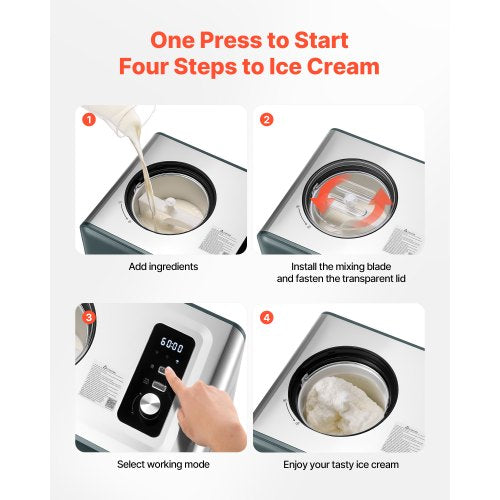 1,5 QT Automatische Eismaschine mit eingebautem Kompressor, kein Vorgefrieren | EU