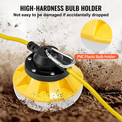 100FT Construction String Lights 100W 10000LM Pluggable Waterproof