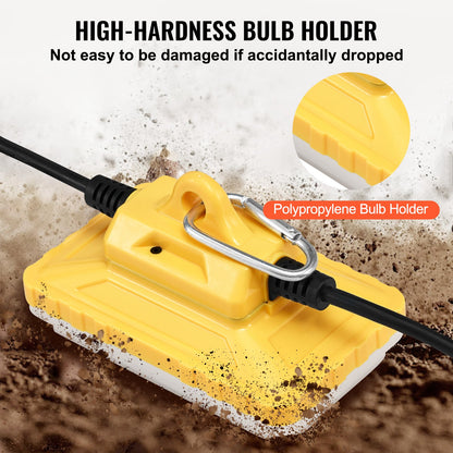 50FT Construction String Work Light 75W 7500LM Pluggable Waterproof