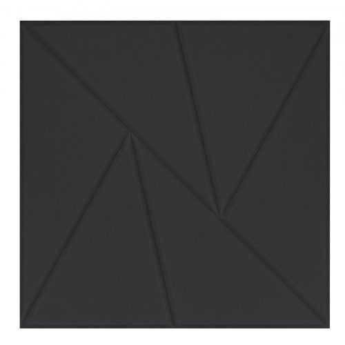 18-pack akustiska väggpaneler 28 x 28 x 1,8 cm självhäftande svarta |  EU