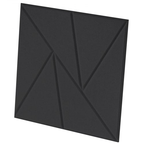 18-pack akustiska väggpaneler 28 x 28 x 1,8 cm självhäftande svarta |  EU