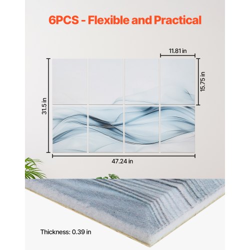 8er-Pack Akustikplatten 35,5 x 28,5 cm selbstklebend für Homestudio | EU