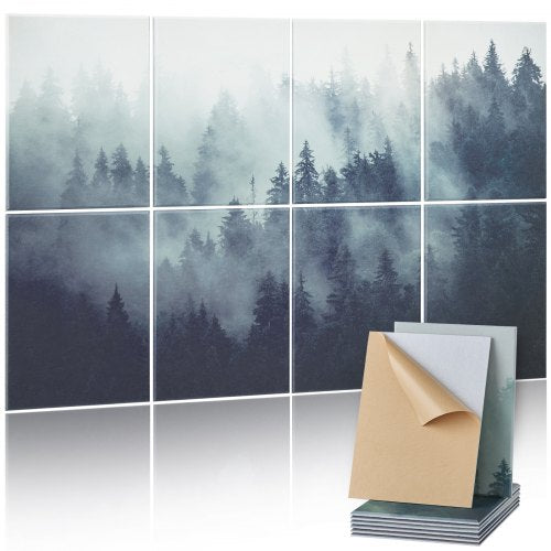 8er-Pack Akustikplatten 35,5 x 28,5 cm selbstklebend für Home Forest | EU