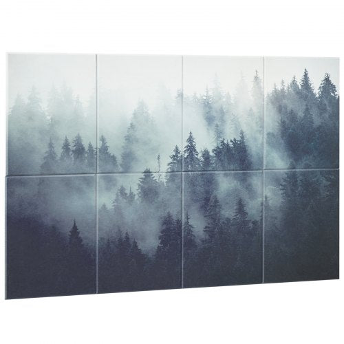 8er-Pack Akustikplatten 35,5 x 28,5 cm selbstklebend für Home Forest | EU