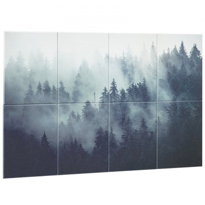 8er-Pack Akustikplatten 35,5 x 28,5 cm selbstklebend für Home Forest | EU