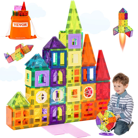 Magnetiska plattor Magnetisk byggleksak 181 ST Magnetblock för barn 3D-set