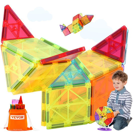 Magnetiska plattor Magnetisk byggleksak 180 ST Magnetblock för barn 3D-set