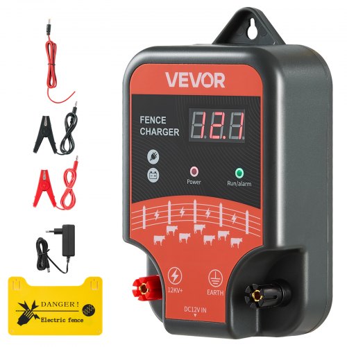 Electric fence charger 10kV 3J AC DC Electric fence generator 1.9 km