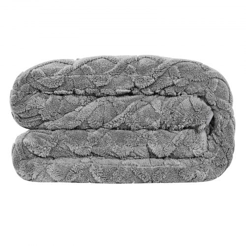 Weight blanket 9 kg 150 x 210 cm Queen Size Heavy blanket in sherpa fleece