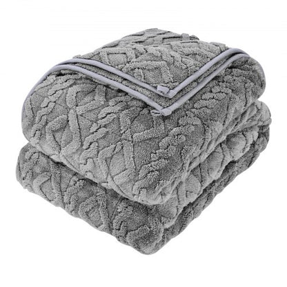 Weight blanket 9 kg 150 x 210 cm Queen Size Heavy blanket in sherpa fleece