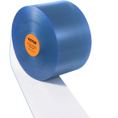 Strip Curtain PVC Door Curtain 50' x 8" Roll Cooler Freezer Clear Plastic