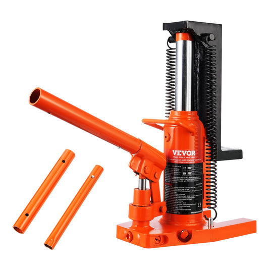 Hydraulisk tåjack, 2,5 ton på tå tå-lyft, 5 ton på topplyftkapacitet maskinjack, 0,8-5,3 i tåhöjd, 8,9-13,4 i topphöjd, lufthydraulisk klojack för maskiner, industri