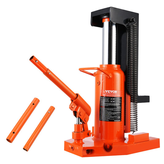 Hydraulisk tåjack, 5 ton på tå tå-jacklyft, 10 ton på topplyftkapacitet maskinjack, 0,8-6,8 i tåhöjd, 11,3-17,3 i topphöjd, lufthydraulisk klojack för maskiner, industri