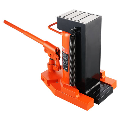 Hydraulisk tåjack, 5 ton på tå tå-jacklyft, 10 ton på topplyftkapacitet maskinjack, 0,8-6,8 i tåhöjd, 11,3-17,3 i topphöjd, lufthydraulisk klojack för maskiner, industri