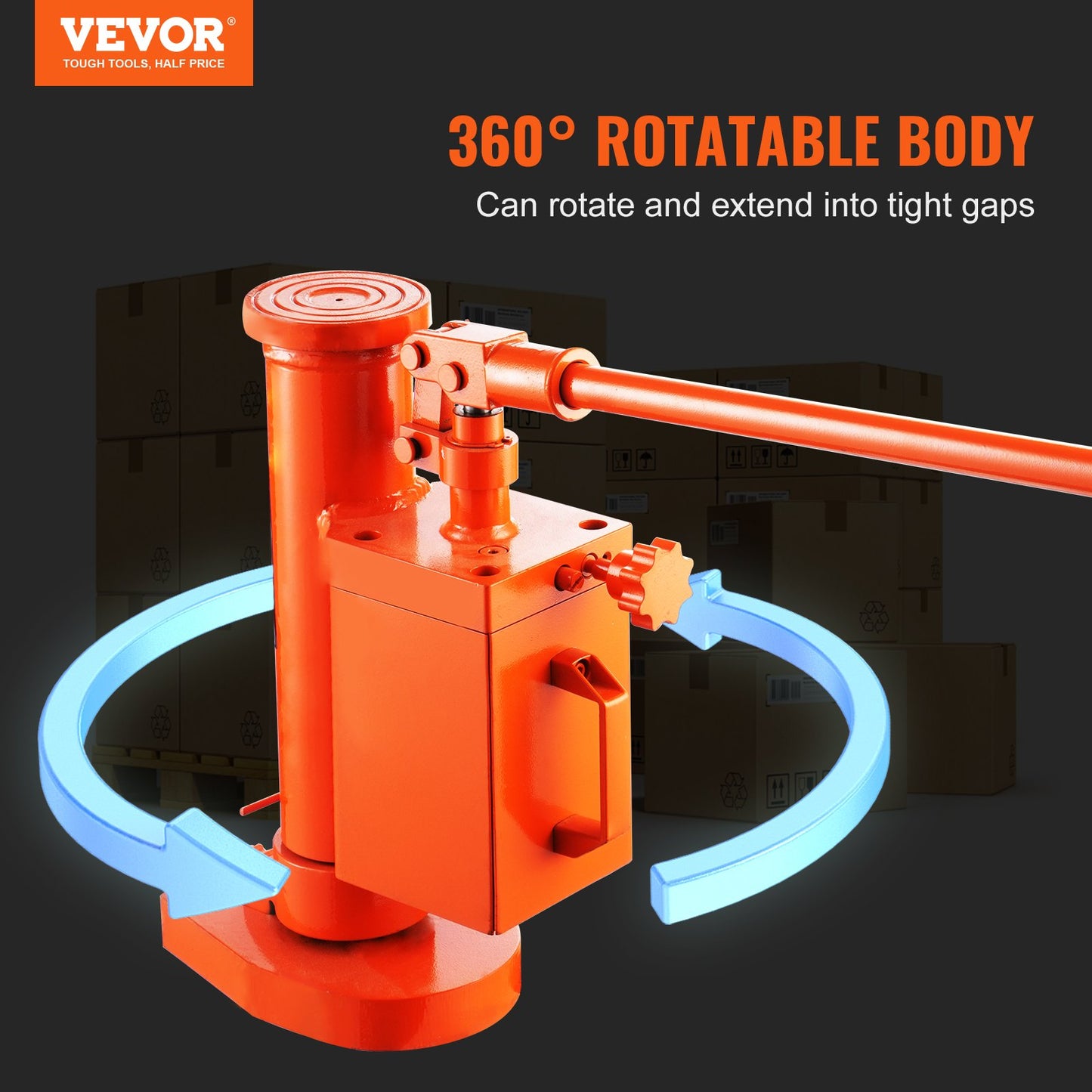 Hydraulic Machine Toe Jack Lift 360° Roterbar 5 T Toe 10 T Toppkapacitet