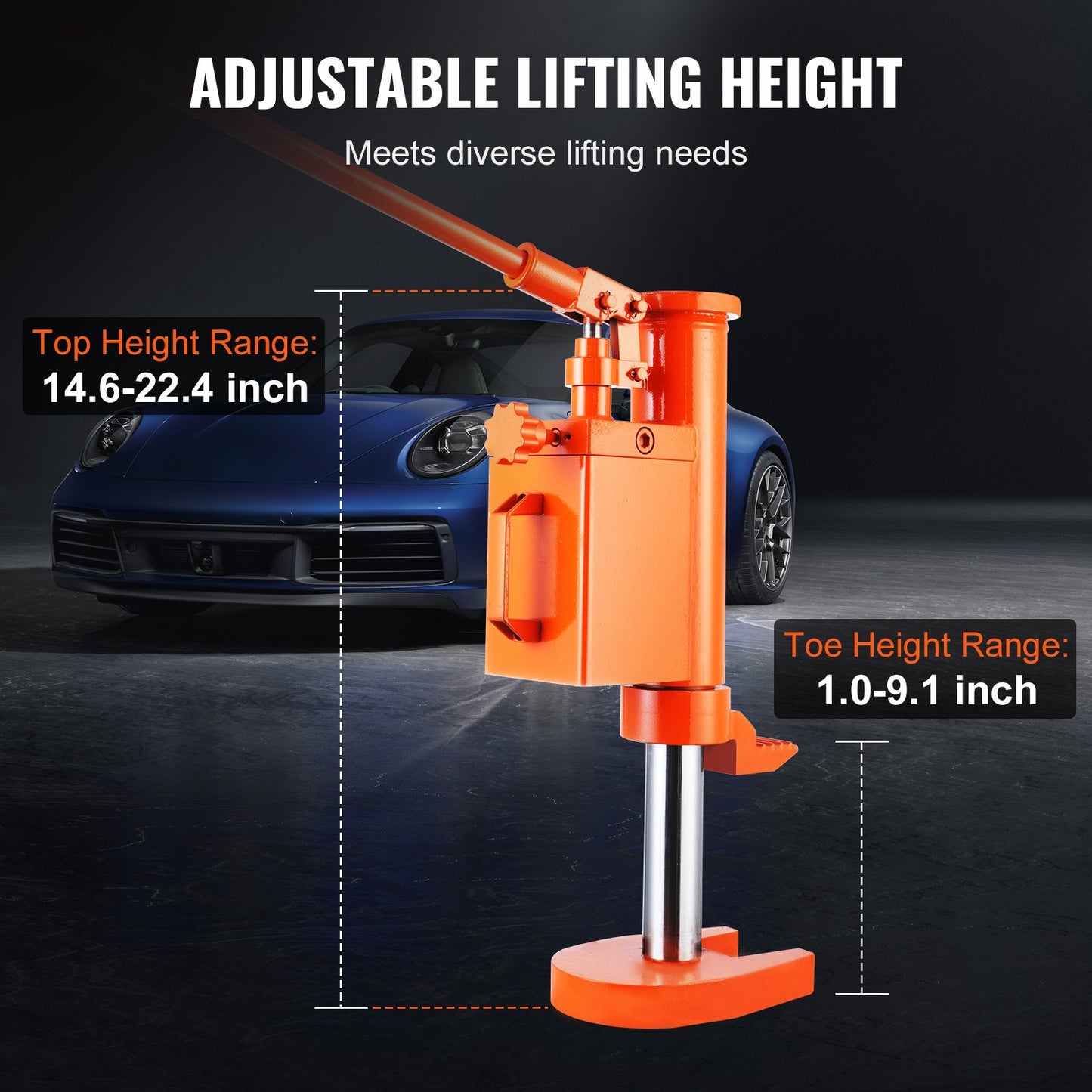 Hydraulic Machine Toe Jack Lift 360° Roterbar 5 T Toe 10 T Toppkapacitet