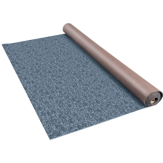 Marine Carpet 6x13ft Båtmattor Inomhus utomhusmattor för uteplats däck Anti-slide TPR Vattentät ryggskärning Utomhus marina mattor Lätt att rengöra Utomhus matta Roll Entryway Veranda (6x13ft, Grå)